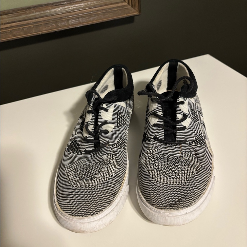 Clarks Black and White Women's Sneakers